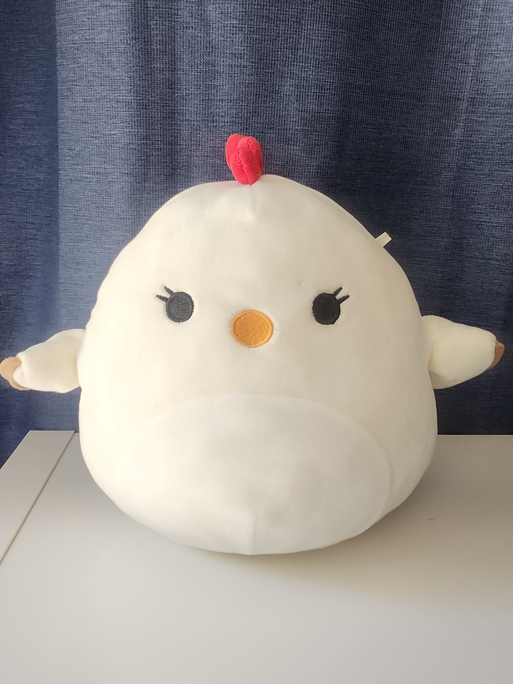Squishmallow Charity 8" White Chicken Plush - Pre-owned